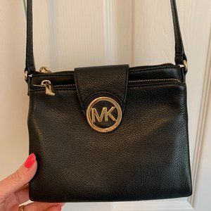 Black Leather Crossbody Purse